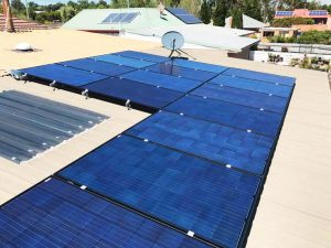 house roof with SolaXs solar panel system