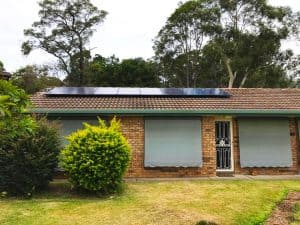 house with SolaXs solar panel roof